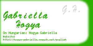 gabriella hogya business card